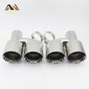 Car accessories Stainless steel h type double outlet 101mm 114mm straight side exhaust pipe tail throat