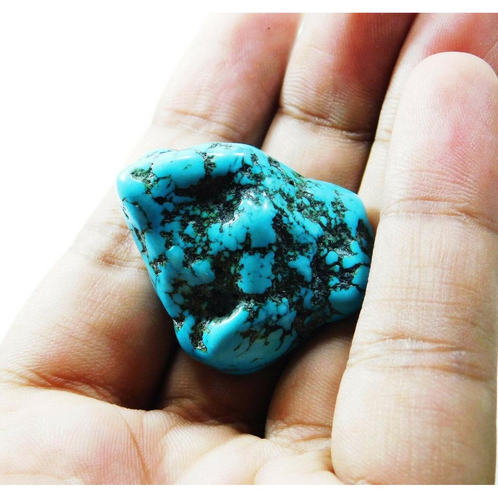 90 Ct Natural Arizona Blue Turquoise Rough Slab Crystal Loose Gemstone