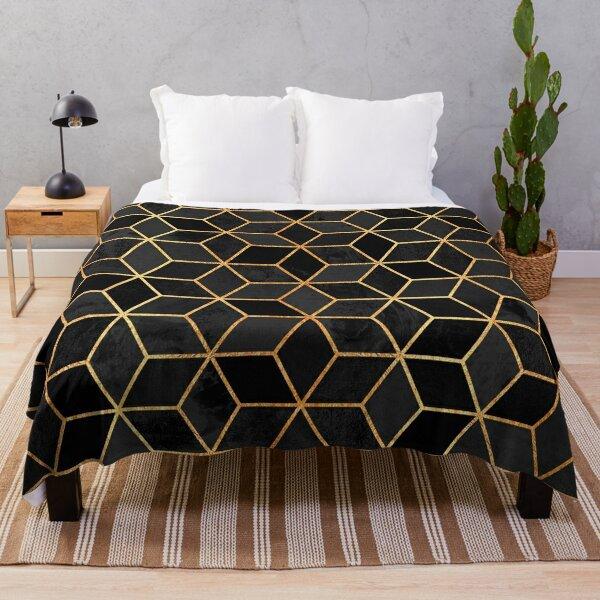 Soft and Gradual Change of Color Cube Blanket Lunch Break Thermal Blanket Sheet Bedspread Flannel Blanket