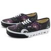 Vans CLOTTEE X  Authentic Retro Galaxy Cross Stitch Slip Resistant Durable Low Top Skate Shoes Unisex Skate Shoes Black Purple White VN000EE3BPB1