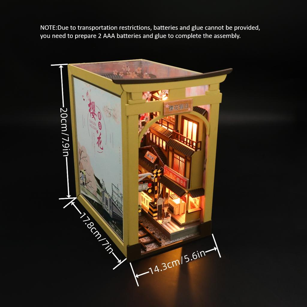 1pc,DIY Book Nook Kit,Assembly Model Kit,Bookshelf Decor,Home Decor Micro Model,The Perfect Gift for Teenagers and Adults