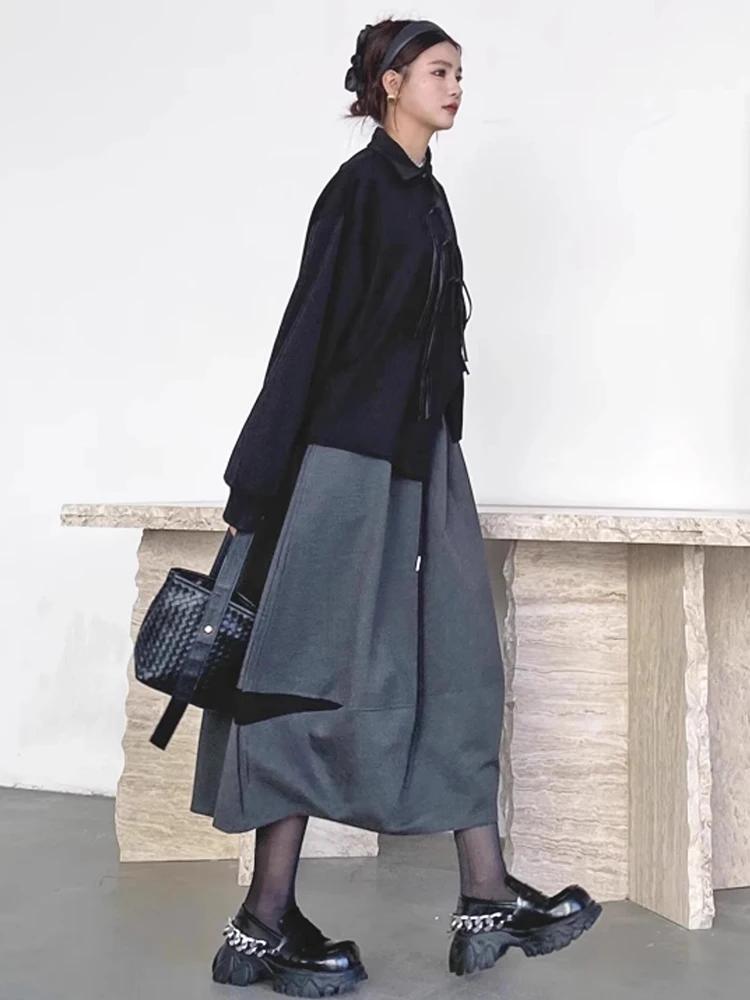 Xitao Женская рубашка с пряжкой в китайском стиле с кисточками GMM1186