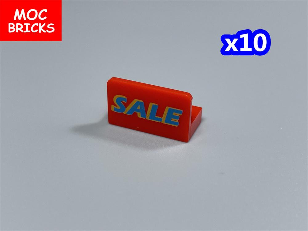 MOC Bricks DIY Printed Tile 1x1 1x2 2x2 2x3 1x4 Solar Panel Gauge Map Compass Assembled Building Block Accessories Kids Toy Gift