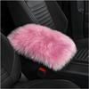 Car Center Console Cover Pad, Fluffy Middle Console Pad Armrest Seat Box Cover, Universal Furry Arm Rest Decoration Protector For Car Truck SUV,