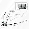 Rear Door Latch Assembly With Cable & Rod, Right Passenger Side For Ford 1992- E150 E250 E350 Econoline Van, Cargo Door Lock Latch Connective Repair
