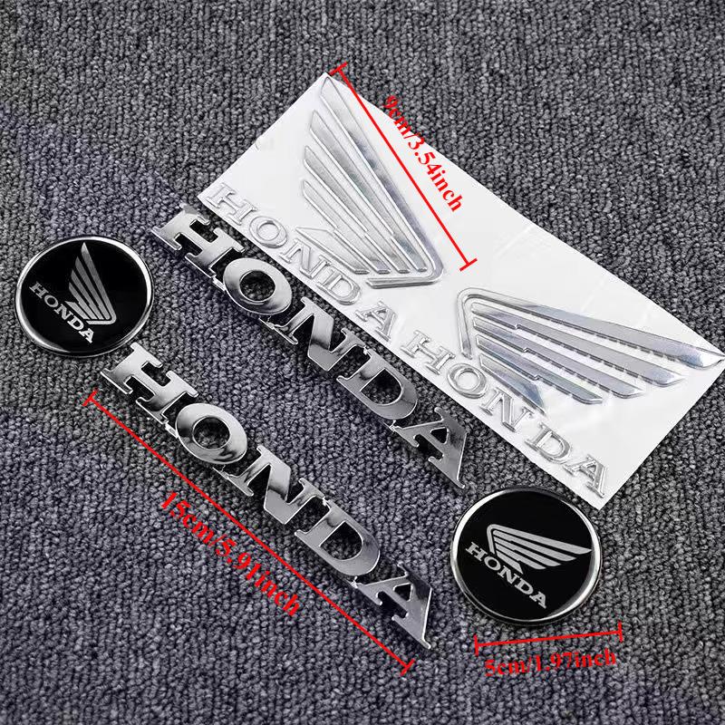 Honda Набор для модификации мотоцикла Логотип 3D наклейка HONDA Гальванизированная буквенная наклейка Водонепроницаемая наклейка Мотоаксессуары Cbr 600