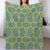 New Summer cabana middle eastern tile Throw Blanket Warm Plush Fuzzy Blanket for Living Room