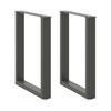 Vidaxl Nogi Do Stolika Kawowego, 2 Szt., Antracyt, 70X(72-73) Cm, Stal