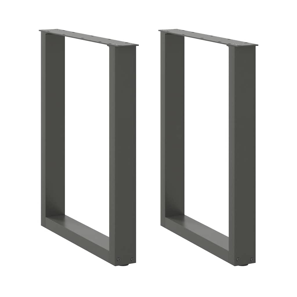 Vidaxl Nogi Do Stolika Kawowego, 2 Szt., Antracyt, 70X(72-73) Cm, Stal