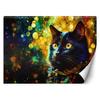 Wallpaper Black Cat Abstraction