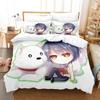 New Aho Girl Bedding Set Single Twin Full Queen King Size Bed Set Adult Kid Bedroom Duvet Cover Sets Cool Anime Bed Sheet Set