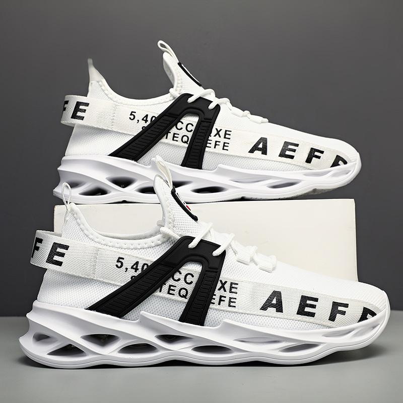 Модные мужские кроссовки для бега, высококачественные, удобные, легкие, повседневные, нескользящие, дышащие, сетчатые, спортивные туфли для мужчин