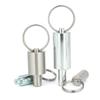 Factory Outlet Zinc-Plated Spring Pin Plunger Unthreaded Stainless/Carbon Steel Indexing Plungers With Pull Ring