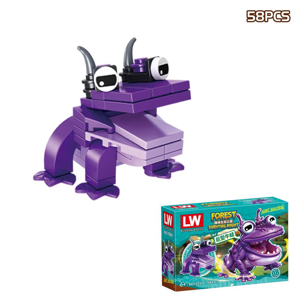 99 Nights in The Forest Building Block Horror Deer Owl Goat Cat Mammoth Loses Deer Assembled Bricks Kids Toys Gift Blind Box