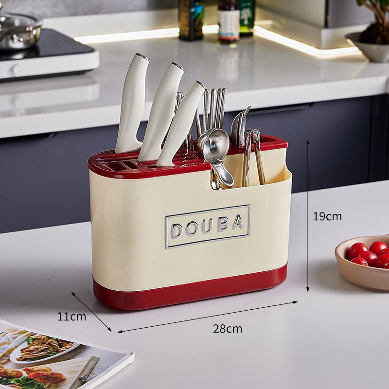 Многофункциональный держатель для кухонных ножей и разделочных досок Dopamine со встроенным хранилищем.