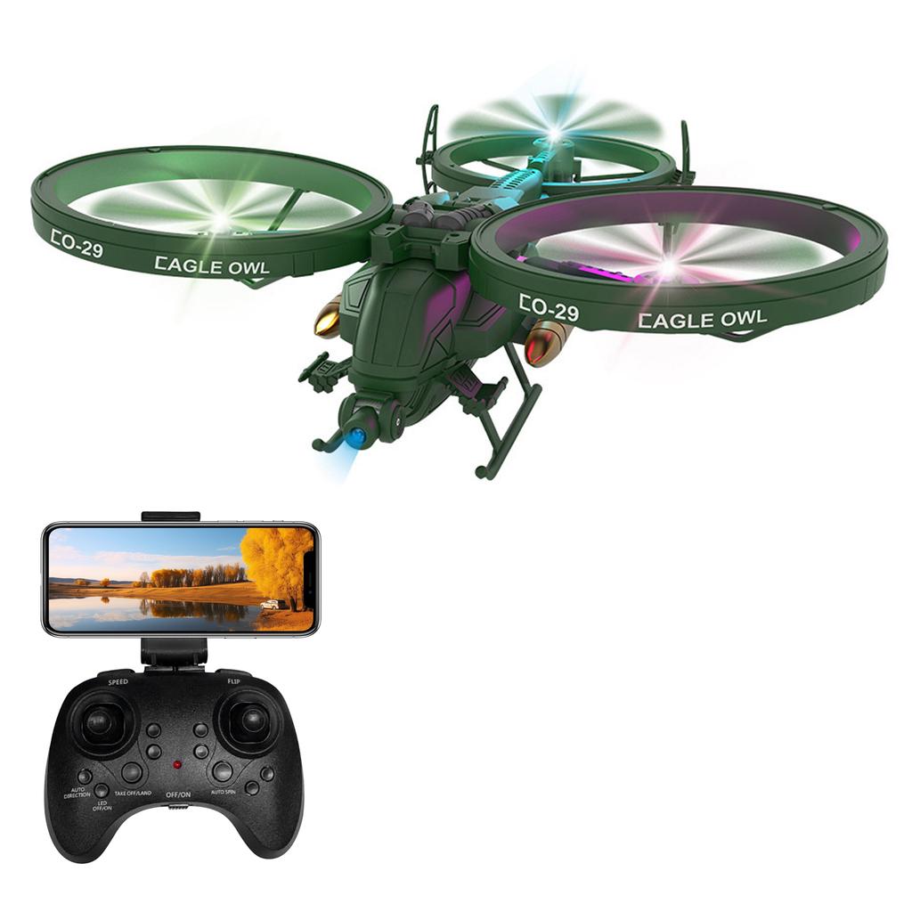 Remote Control Drone with Camera 480P 2.4GHz Remote Control Drone One Click Takeoff