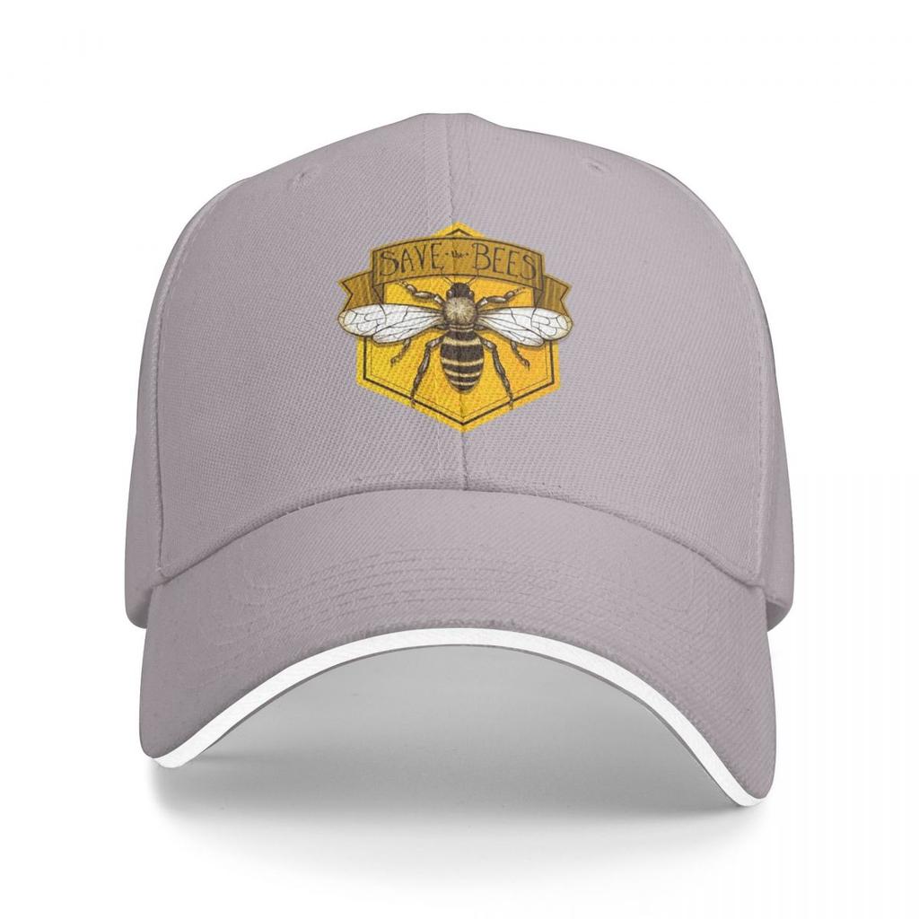 Унисекс Бейсболки Save The Bees с принтом Уличная одежда для улицы Летние Спортивные Бейсболки Кепки Хип-хоп Кепки Кепки