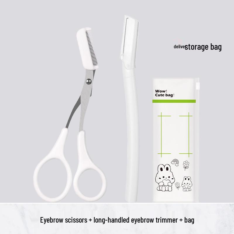 Набор триммеров для бровей из нержавеющей стали с лезвием безопасной бритвы