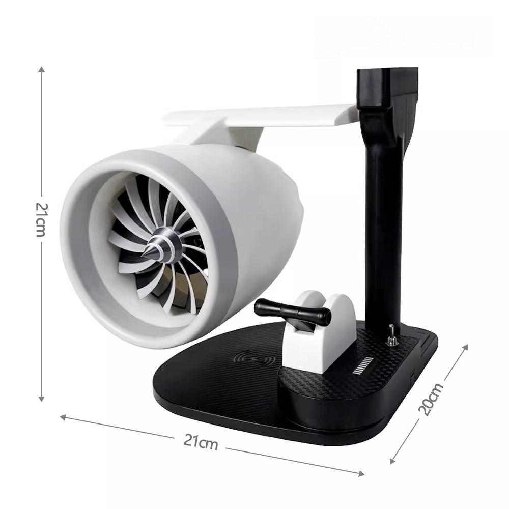 Aircraft Engine Turbine-shaped Desktop Ornament Turbine Fan with Misting and Humidification Function Aircraft Engine Model Gift
