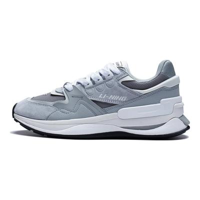 Li Ning 001 Chuxin V2 износостойкие дышащие низкие спортивные повседневные туфли мужские кроссовки серые белые AGCT017-3