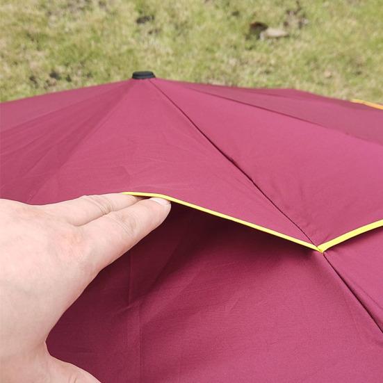 Очень большой складной зонт с двойным куполом, солнцезащитный, с защитой от ультрафиолета и светоотражающими полосами, ветрозащитный, 10-спицевый, водонепроницаемый, солнцезащитный, дождевой зонт