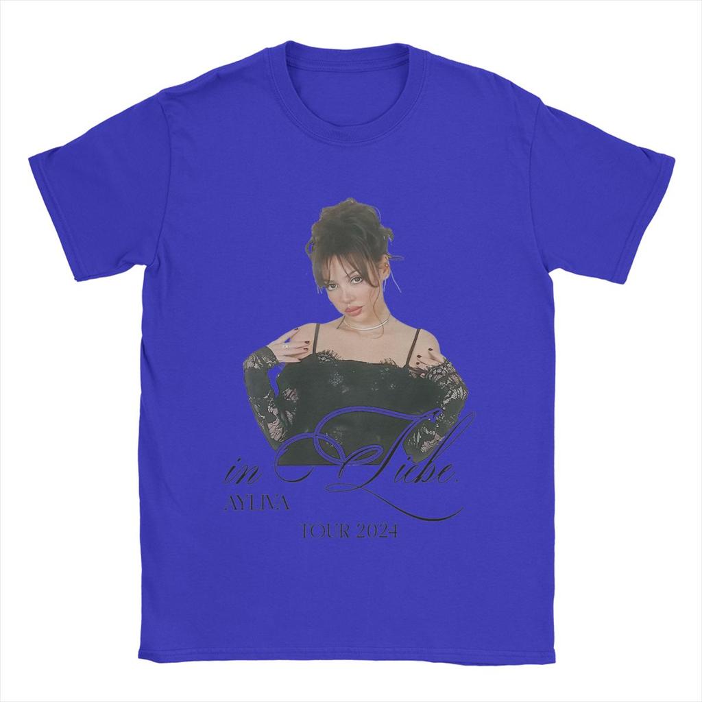 Men's Ayliva Liebe Tour 2024 T Shirt Cotton Tops Amazing Short Sleeve Round Collar Tees Unique T-Shirts