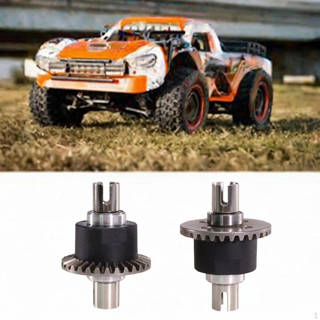 2 Pieces Differential Assembly, Replacements Metal Gear Modification for 1/16 Scale