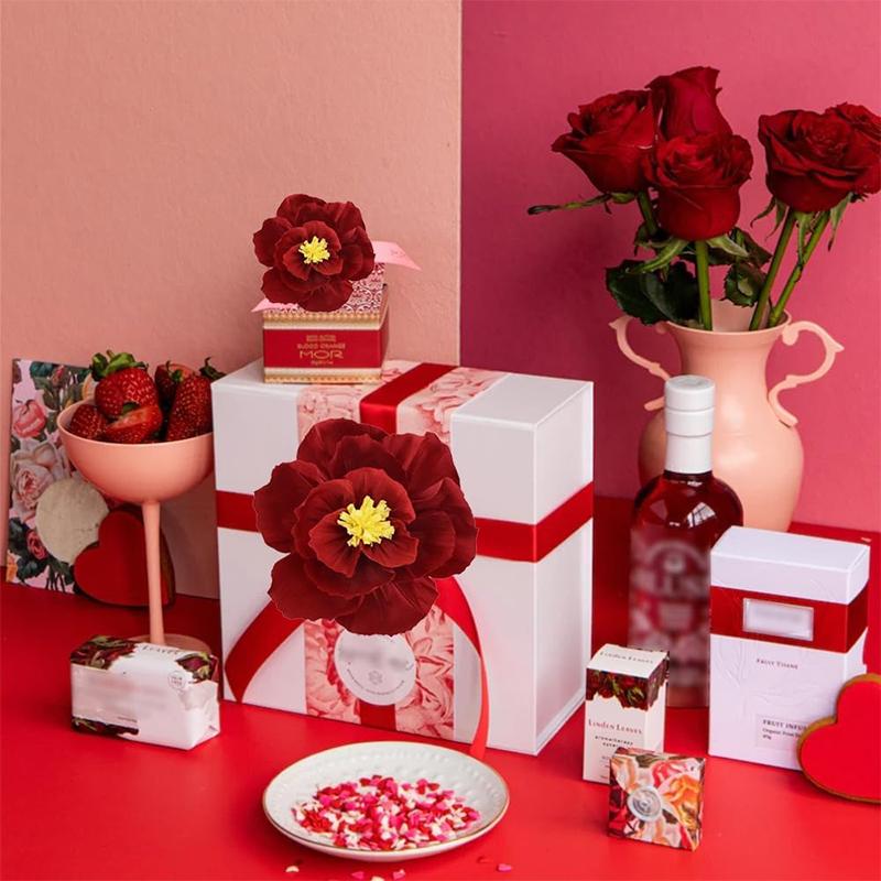 3/6Pcs 20/25/30cm Chinese Wedding Artificial Crepe Paper Flower Wall Door Hanging Ornament Photography Home Room Supplies