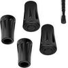 LeTradeJP Trekking Pole Cap 4 Rubber Caps Replacement Protection Rubber Cap Terminal Protection Cap Wear Resistant Replacement Walking Climbing Rubber