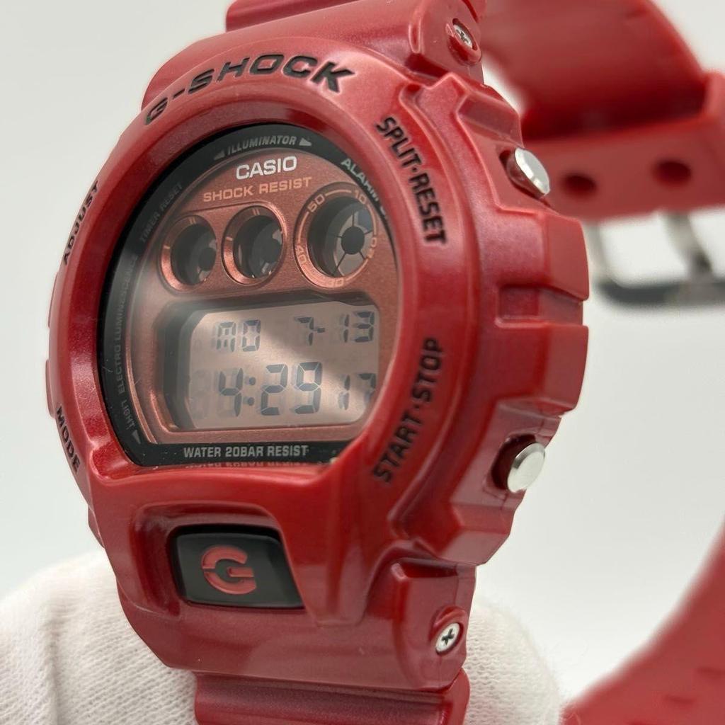 Б/У Хорошее состояние G-SHOCK DW-6900MF-4 Красный Редкий Casio Crazy Metallic