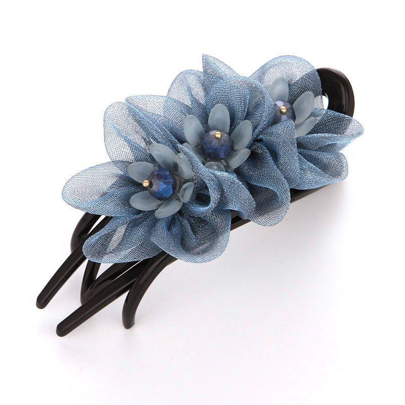 Корейская шелковая заколка-уточка для волос для укладки