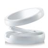Foldable USB Charging or LED Battery Mirror Night Cabinet White Cosmetic Mirror with 10x Magnifying Mirrors | Bath Mirrors