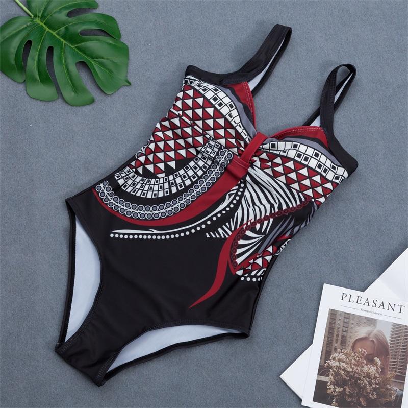 Купальник, женский цельный купальник, сексуальный купальный костюм с эффектом пуш-ап, женский купальный костюм, пляжная одежда с принтом, большие размеры
