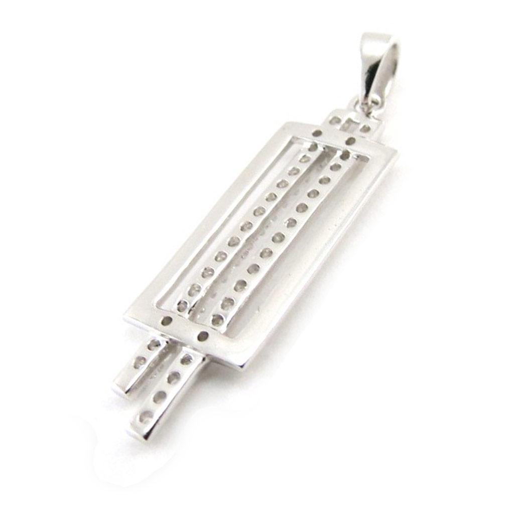 Les Trésors De Lily [J1016] - Silver Pendant 'Goddess' Silver White (rhodium-plated) - 33x9 Mm