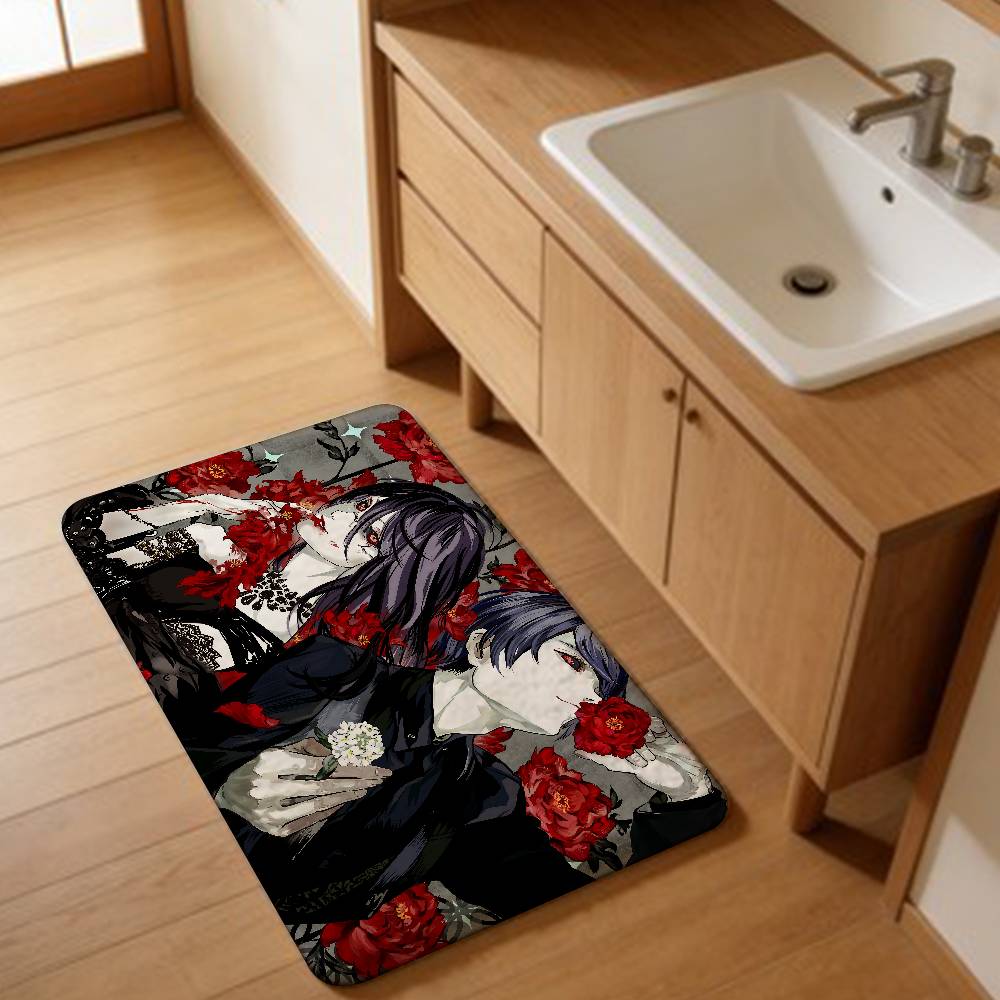 Popular Anime T-Tokyo G-Ghoul Floor Mat Cheaper Anti-slip Modern Living Room Balcony Printed Bedside Mats