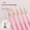 Cross-border Nail Art Brush Set: Line Drawing, Carving, Flower, Hook Line Tool