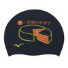 Mizuno Swim Silicone Swim 2024 F (Mizuno) Cap, Cap, Spring/Summer Model, Unisex, N2JWB041, 09 Black, Size