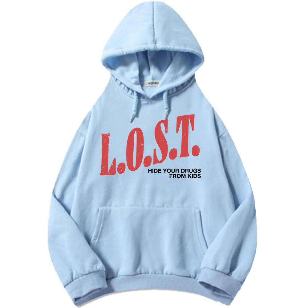 Mgk Lost Americana Hoodies Fashion Autumn Fleece Hooded Sweatshirts Casual Long Sleeve Male Pullovers Graphic Print Tops