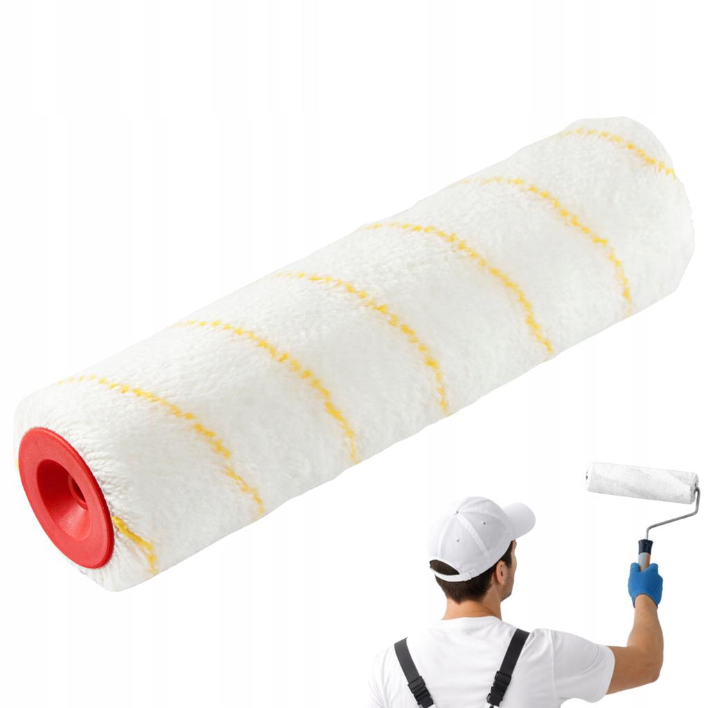 Paint roller spare YELLOW THREAD fabric 12mm QUALITAT 250x48x8mm Vorstahl