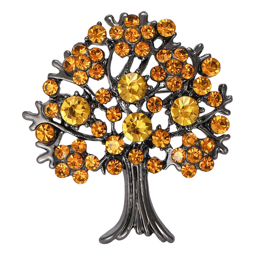 Elegant Tree Of Life Brooch Pin Distinctive Tree of Life Clothing Lapel Pin Essential Fashion Brooch Accessory