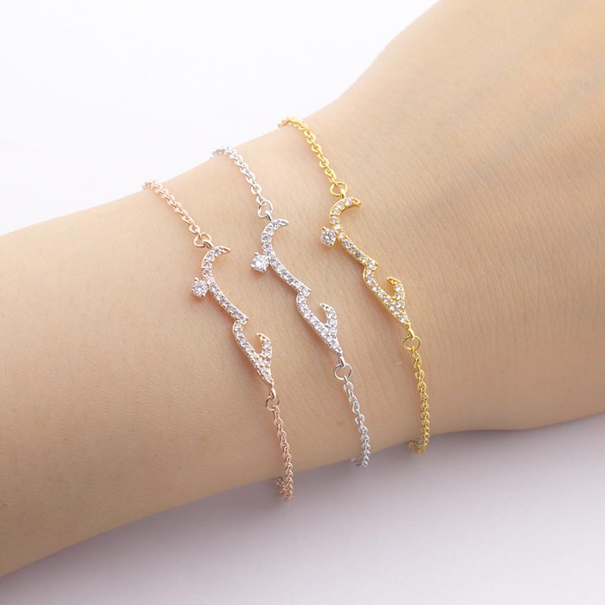 I love you Arabic Language Bracelet For Women Islam Stainless Steel Bracelets Romantic Charm Jewelry Valentines Day Gifts