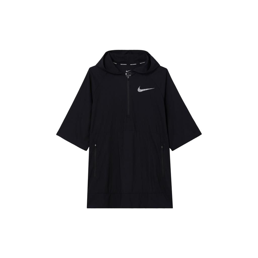 Nike Logo Print Hooded Sports Running Jacket Men Jacket Black 891431-010