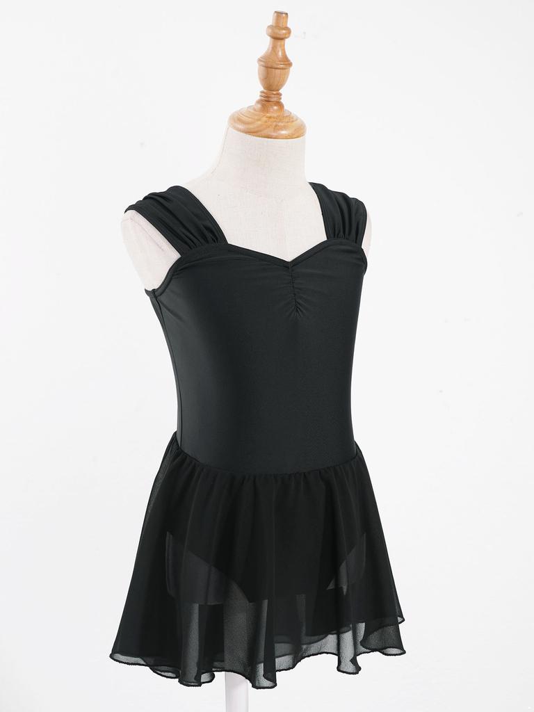 Kids Dancewear Basic Solid Color Leotard for Ballet Class