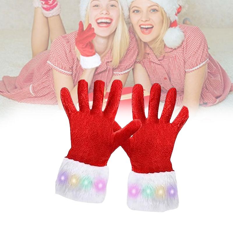 2023 Christmas Gloves With Furry Edge Stylish And Warm Adult Gloves