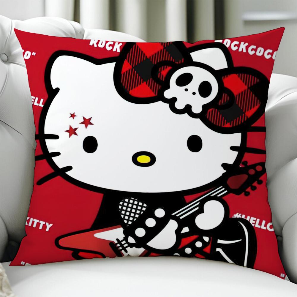 Fashion Hello KKitty cushion cover Birthday Anniversary Gifts Double Sided Printed Zipper Cushion Cover Soft Skin Bedding
