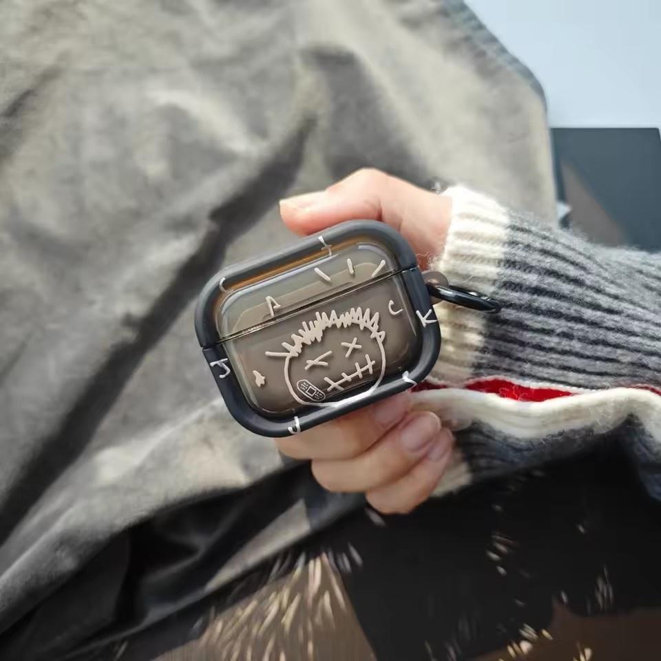 Trend Travis Scott Transparent Protection Bluetooth Headset Cases for Apple Airpods 4 1 2 Pro 3 Pro2 Shockproof Headphones Cover