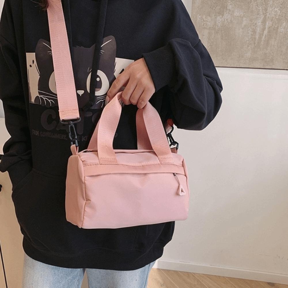 Multi Pocket Small Gym Bags Adjustable Strap Tote Bag Korea Style Nylon Crossbody Bag  Daily Use