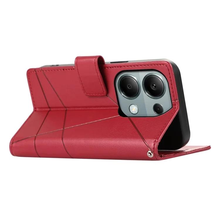 DF-06 Для Xiaomi Redmi Note 13 Pro 4G/Poco M6 Pro 4G Чехол Кожаный чехол с принтом для телефона