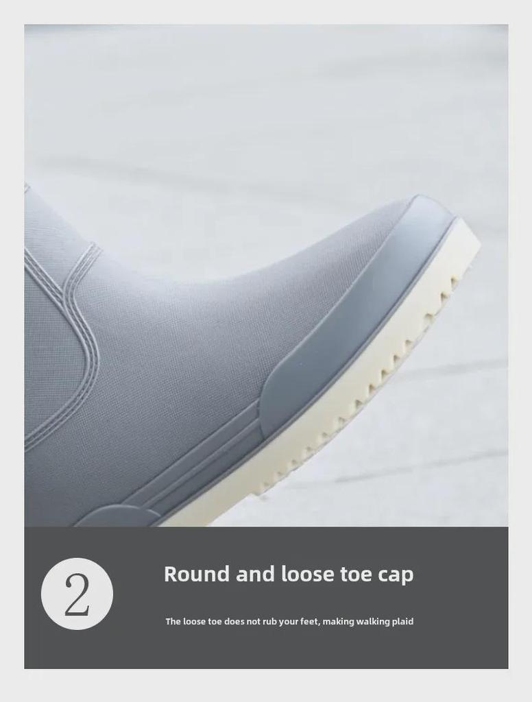 Women's Mid-Tube Lightweight Waterproof Rain Boots - European & American Fashion