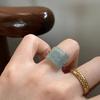 """Цинфу Нацзи"" новое китайское кольцо-оберег цвета имитации нефрита, высококлассное кольцо в национальном стиле, элегантный темперамент, ювелирное изделие"